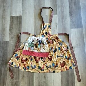 Handmade Chicken Print Kitchen Apron